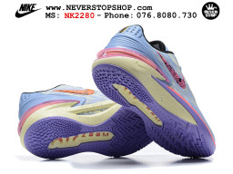 Giày bóng rổ cổ thấp Zoom GT Cut 2 Xanh Dương Tím chuyên indoor outdoor replica 1:1 real chính hãng giá rẻ tốt nhất tại NeverStop Sneaker Shop Hồ Chí Minh