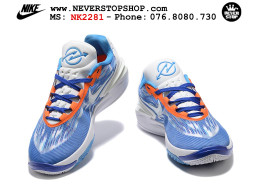 Giày bóng rổ cổ thấp Zoom GT Cut 2 Xanh Dương Trắng chuyên indoor outdoor replica 1:1 real chính hãng giá rẻ tốt nhất tại NeverStop Sneaker Shop Hồ Chí Minh