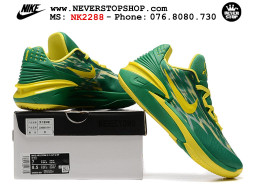 Giày bóng rổ cổ thấp Zoom GT Cut 2 Xanh Lá Vàng chuyên indoor outdoor replica 1:1 real chính hãng giá rẻ tốt nhất tại NeverStop Sneaker Shop Hồ Chí Minh