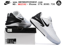 Giày bóng rổ cổ thấp Zoom GT Cut 2 Trắng Đen chuyên indoor outdoor replica 1:1 real chính hãng giá rẻ tốt nhất tại NeverStop Sneaker Shop Hồ Chí Minh