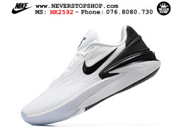 Giày bóng rổ cổ thấp Zoom GT Cut 2 Trắng Đen chuyên indoor outdoor replica 1:1 real chính hãng giá rẻ tốt nhất tại NeverStop Sneaker Shop Hồ Chí Minh