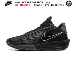 Giày bóng rổ cổ thấp Nike Zoom GT Cut 3 Turbo Đen Trắng chuyên indoor outdoor replica 1:1 real chính hãng giá rẻ tốt nhất tại NeverStop Sneaker Shop Hồ Chí Minh