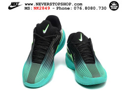 Giày bóng rổ cổ thấp Nike Zoom GT Cut 3 Turbo Đen Xanh Ngọc chuyên indoor outdoor replica 1:1 real chính hãng giá rẻ tốt nhất tại NeverStop Sneaker Shop Hồ Chí Minh