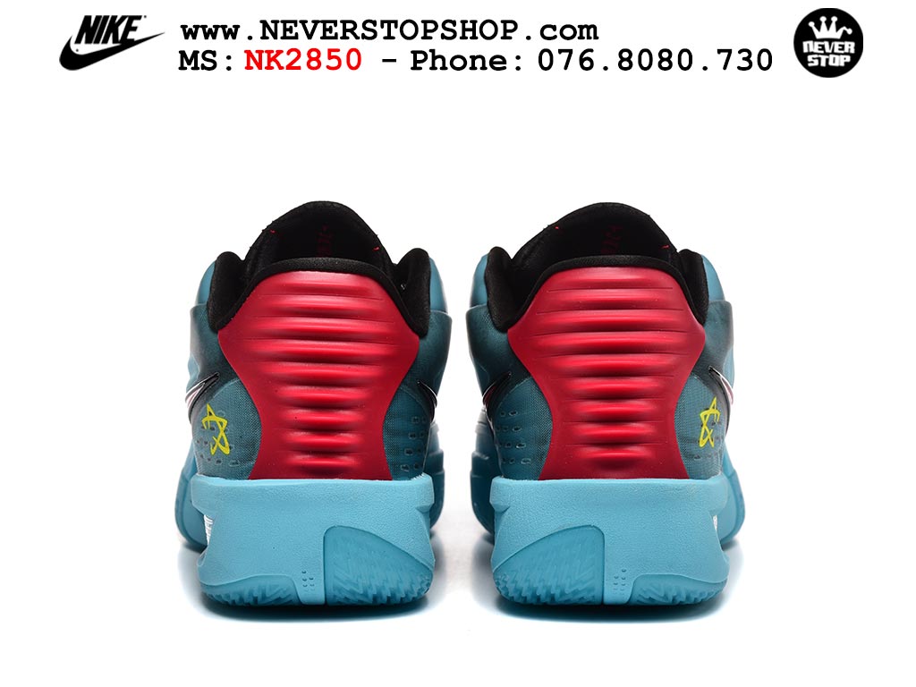 Giày bóng rổ cổ thấp Nike Zoom GT Cut 3 Turbo Xanh Da Trời Đỏ chuyên indoor outdoor replica 1:1 real chính hãng giá rẻ tốt nhất tại NeverStop Sneaker Shop Hồ Chí Minh