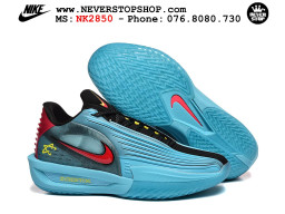 Giày bóng rổ cổ thấp Nike Zoom GT Cut 3 Turbo Xanh Da Trời Đỏ chuyên indoor outdoor replica 1:1 real chính hãng giá rẻ tốt nhất tại NeverStop Sneaker Shop Hồ Chí Minh