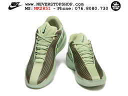 Giày bóng rổ cổ thấp Nike Zoom GT Cut 3 Turbo Xanh Lá Nâu chuyên indoor outdoor replica 1:1 real chính hãng giá rẻ tốt nhất tại NeverStop Sneaker Shop Hồ Chí Minh