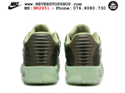 Giày bóng rổ cổ thấp Nike Zoom GT Cut 3 Turbo Xanh Lá Nâu chuyên indoor outdoor replica 1:1 real chính hãng giá rẻ tốt nhất tại NeverStop Sneaker Shop Hồ Chí Minh