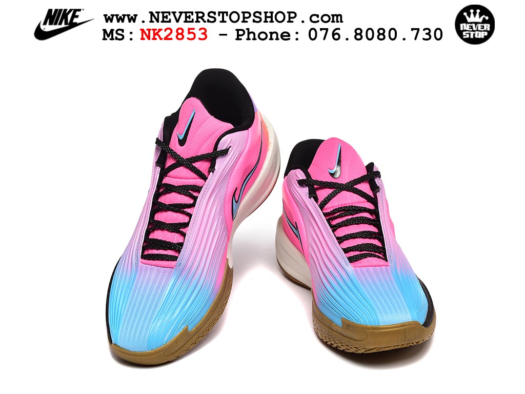 Giày bóng rổ cổ thấp Nike Zoom GT Cut 3 Turbo Hồng Tím chuyên indoor outdoor replica 1:1 real chính hãng giá rẻ tốt nhất tại NeverStop Sneaker Shop Hồ Chí Minh