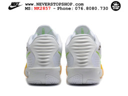 Giày bóng rổ cổ thấp Nike Zoom GT Cut 3 Turbo Trắng Vàng Xanh Lá chuyên indoor outdoor replica 1:1 real chính hãng giá rẻ tốt nhất tại NeverStop Sneaker Shop Hồ Chí Minh