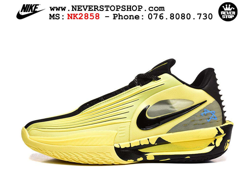 Giày bóng rổ cổ thấp Nike Zoom GT Cut 3 Turbo Vàng Đen chuyên indoor outdoor replica 1:1 real chính hãng giá rẻ tốt nhất tại NeverStop Sneaker Shop Hồ Chí Minh