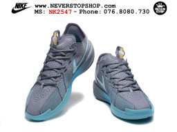 Giày bóng rổ cổ thấp Nike Zoom GT Cut 3 Xám Xanh Dương chuyên indoor outdoor replica 1:1 real chính hãng giá rẻ tốt nhất tại NeverStop Sneaker Shop Hồ Chí Minh