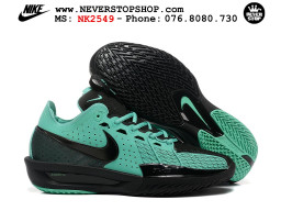 Giày bóng rổ cổ thấp Nike Zoom GT Cut 3 Đen Xanh Lá chuyên indoor outdoor replica 1:1 real chính hãng giá rẻ tốt nhất tại NeverStop Sneaker Shop Hồ Chí Minh