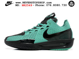 Giày bóng rổ cổ thấp Nike Zoom GT Cut 3 Đen Xanh Lá chuyên indoor outdoor replica 1:1 real chính hãng giá rẻ tốt nhất tại NeverStop Sneaker Shop Hồ Chí Minh