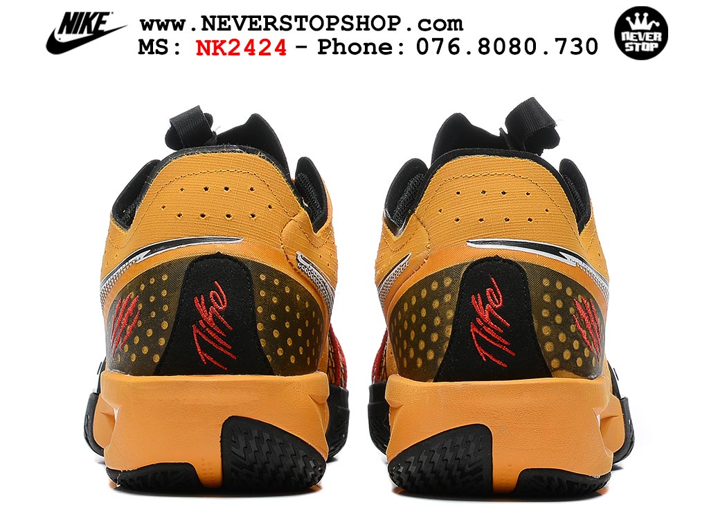Giày bóng rổ cổ thấp Nike Zoom GT Cut 3 Vàng Đen chuyên indoor outdoor replica 1:1 real chính hãng giá rẻ tốt nhất tại NeverStop Sneaker Shop Hồ Chí Minh