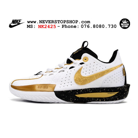 Nike Zoom GT Cut 3 CHBL White Black Gold