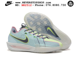 Giày bóng rổ cổ thấp Nike Zoom GT Cut 3 Xanh Xám chuyên indoor outdoor replica 1:1 real chính hãng giá rẻ tốt nhất tại NeverStop Sneaker Shop Hồ Chí Minh