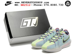 Giày bóng rổ cổ thấp Nike Zoom GT Cut 3 Xanh Xám chuyên indoor outdoor replica 1:1 real chính hãng giá rẻ tốt nhất tại NeverStop Sneaker Shop Hồ Chí Minh