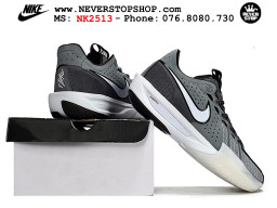 Giày bóng rổ cổ thấp Nike Zoom GT Cut 3 Xám Trắng chuyên indoor outdoor replica 1:1 real chính hãng giá rẻ tốt nhất tại NeverStop Sneaker Shop Hồ Chí Minh