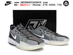 Giày bóng rổ cổ thấp Nike Zoom GT Cut 3 Xám Trắng chuyên indoor outdoor replica 1:1 real chính hãng giá rẻ tốt nhất tại NeverStop Sneaker Shop Hồ Chí Minh