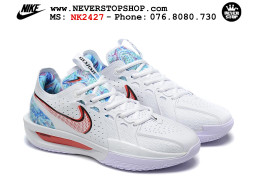 Giày bóng rổ cổ thấp Nike Zoom GT Cut 3 Trắng Đỏ chuyên indoor outdoor replica 1:1 real chính hãng giá rẻ tốt nhất tại NeverStop Sneaker Shop Hồ Chí Minh