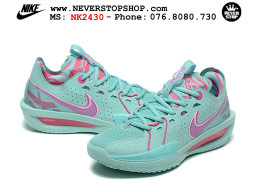 Giày bóng rổ cổ thấp Nike Zoom GT Cut 3 Xanh Hồng chuyên indoor outdoor replica 1:1 real chính hãng giá rẻ tốt nhất tại NeverStop Sneaker Shop Hồ Chí Minh