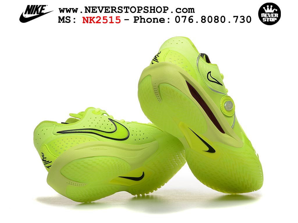 Giày bóng rổ cổ thấp Nike Zoom GT Cut 3 Xanh Lá Đen chuyên indoor outdoor replica 1:1 real chính hãng giá rẻ tốt nhất tại NeverStop Sneaker Shop Hồ Chí Minh