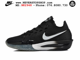 Giày bóng rổ outdoor Nike Zoom GT Cut 3 Đen Trắng nhẹ êm cổ thấp đế chống mòn bám sân giá tốt tại NeverStop Basketball Sneaker Shop Giày bóng rổ cổ thấp Nike Zoom GT Cut 3 Đen Trắng chuyên indoor outdoor replica 1:1 real chính hãng giá rẻ tốt nhất tại NeverStop Sneaker Shop Hồ Chí Minh