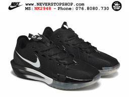 Giày bóng rổ outdoor Nike Zoom GT Cut 3 Đen Trắng nhẹ êm cổ thấp đế chống mòn bám sân giá tốt tại NeverStop Basketball Sneaker Shop Giày bóng rổ cổ thấp Nike Zoom GT Cut 3 Đen Trắng chuyên indoor outdoor replica 1:1 real chính hãng giá rẻ tốt nhất tại NeverStop Sneaker Shop Hồ Chí Minh