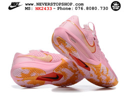 Giày bóng rổ cổ thấp Nike Zoom GT Cut 3 Hồng Cam chuyên indoor outdoor replica 1:1 real chính hãng giá rẻ tốt nhất tại NeverStop Sneaker Shop Hồ Chí Minh