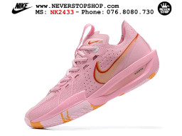 Giày bóng rổ cổ thấp Nike Zoom GT Cut 3 Hồng Cam chuyên indoor outdoor replica 1:1 real chính hãng giá rẻ tốt nhất tại NeverStop Sneaker Shop Hồ Chí Minh