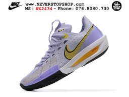 Giày bóng rổ cổ thấp Nike Zoom GT Cut 3 Tím Vàng chuyên indoor outdoor replica 1:1 real chính hãng giá rẻ tốt nhất tại NeverStop Sneaker Shop Hồ Chí Minh