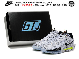 Giày bóng rổ cổ thấp Nike Zoom GT Cut 3 Trắng Đen chuyên indoor outdoor replica 1:1 real chính hãng giá rẻ tốt nhất tại NeverStop Sneaker Shop Hồ Chí Minh