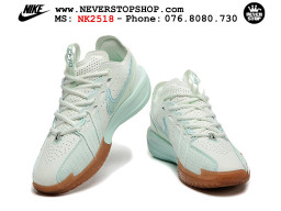 Giày bóng rổ cổ thấp Nike Zoom GT Cut 3 Xanh Nâu chuyên indoor outdoor replica 1:1 real chính hãng giá rẻ tốt nhất tại NeverStop Sneaker Shop Hồ Chí Minh