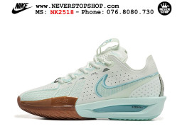 Giày bóng rổ cổ thấp Nike Zoom GT Cut 3 Xanh Nâu chuyên indoor outdoor replica 1:1 real chính hãng giá rẻ tốt nhất tại NeverStop Sneaker Shop Hồ Chí Minh