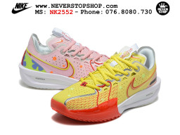 Giày bóng rổ cổ thấp Nike Zoom GT Cut 3 Hồng Vàng chuyên indoor outdoor replica 1:1 real chính hãng giá rẻ tốt nhất tại NeverStop Sneaker Shop Hồ Chí Minh