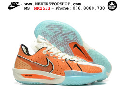 Giày bóng rổ cổ thấp Nike Zoom GT Cut 3 Cam Trắng chuyên indoor outdoor replica 1:1 real chính hãng giá rẻ tốt nhất tại NeverStop Sneaker Shop Hồ Chí Minh