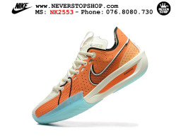 Giày bóng rổ cổ thấp Nike Zoom GT Cut 3 Cam Trắng chuyên indoor outdoor replica 1:1 real chính hãng giá rẻ tốt nhất tại NeverStop Sneaker Shop Hồ Chí Minh