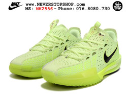 Giày bóng rổ cổ thấp Nike Zoom GT Cut 3 Xanh Lá Đen chuyên indoor outdoor replica 1:1 real chính hãng giá rẻ tốt nhất tại NeverStop Sneaker Shop Hồ Chí Minh