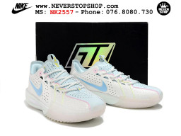 Giày bóng rổ cổ thấp Nike Zoom GT Cut 3 Trắng Xanh Dương chuyên indoor outdoor replica 1:1 real chính hãng giá rẻ tốt nhất tại NeverStop Sneaker Shop Hồ Chí Minh