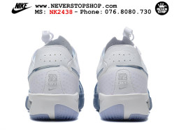 Giày bóng rổ cổ thấp Nike Zoom GT Cut 3 Trắng Xanh Dương chuyên indoor outdoor replica 1:1 real chính hãng giá rẻ tốt nhất tại NeverStop Sneaker Shop Hồ Chí Minh