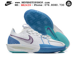 Giày bóng rổ cổ thấp Nike Zoom GT Cut 3 Trắng Xanh Dương chuyên indoor outdoor replica 1:1 real chính hãng giá rẻ tốt nhất tại NeverStop Sneaker Shop Hồ Chí Minh