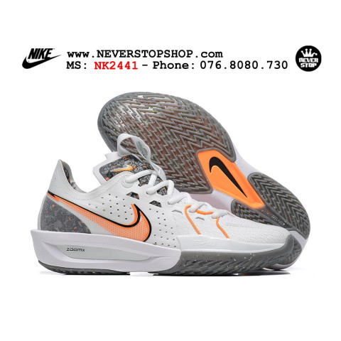 Nike Zoom GT Cut 3 White Grey Orange