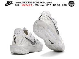 Giày bóng rổ cổ thấp Nike Zoom GT Cut 3 Trắng Xám chuyên indoor outdoor replica 1:1 real chính hãng giá rẻ tốt nhất tại NeverStop Sneaker Shop Hồ Chí Minh