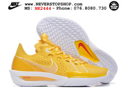 Giày bóng rổ cổ thấp Nike Zoom GT Cut 3 Vàng Trắng chuyên indoor outdoor replica 1:1 real chính hãng giá rẻ tốt nhất tại NeverStop Sneaker Shop Hồ Chí Minh