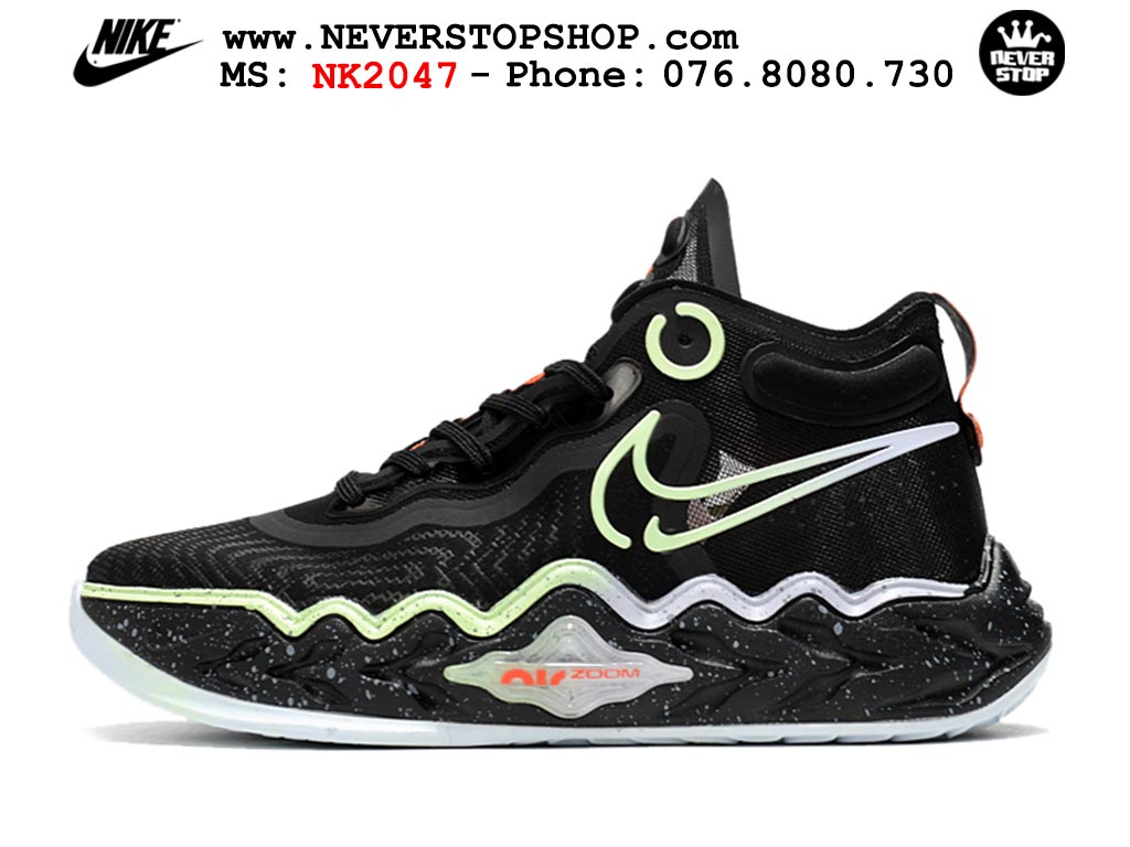 Giày bóng rổ nam cổ cao Nike Zoom GT Run Đen Xanh Lá replica 1:1 real chính hãng giá rẻ tốt nhất tại NeverStopShop.com HCM