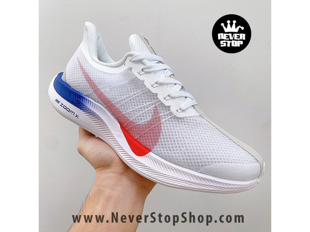 Zoom pegasus 35 turbo white/red/blue top