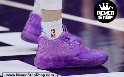 Giày bóng rổ cổ cao PUMA MB 01 LAMELO BALL on feet nam nữ outdoot hàng chuẩn replica 1:1 giá tốt nhất HCM | NeverStopShop.com