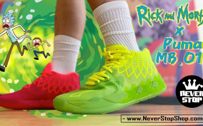 Giày bóng rổ cổ cao PUMA MB 01 LAMELO BALL on feet nam nữ outdoot hàng chuẩn replica 1:1 giá tốt nhất HCM | NeverStopShop.com