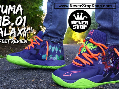 Giày bóng rổ cổ cao PUMA MB 01 LAMELO BALL on feet  nam nữ outdoot hàng chuẩn replica 1:1 giá tốt nhất HCM | NeverStopShop.com