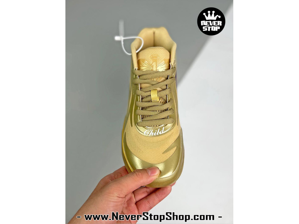Giày thể thao Puma Lamelo Ball MB 02 Vàng nam nữ nhẹ êm thoáng khí bản rep 1:1 chuẩn real chính hãng giá rẻ tốt nhất tại NeverStopShop.com 